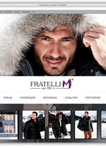 Web-cайт представительства итальянской одежды FRATELLI-M